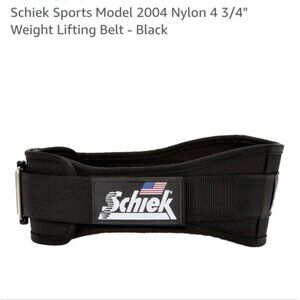 Schiek Sports Model 2004 Nylon 4 3/4" Weight Lifting Belt - Black Size XS